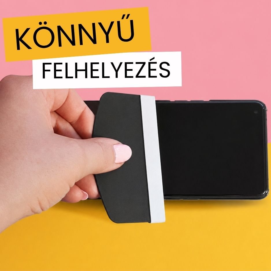 Hydrogél fólia felhelyező kártya, kijelzővédő applikátor