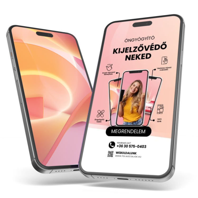 foliascsajok hydrogél kijelzővédő fólia, bármilyen telefonra, tabletre és okosórára, egyedi méretben, könnyen felhelyezhető kijelzővédelem